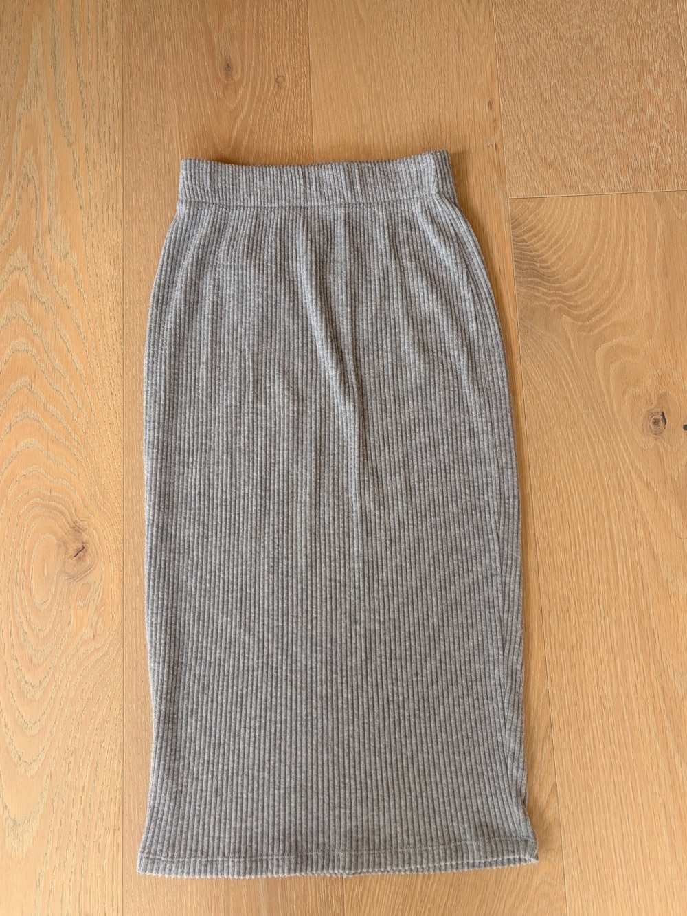 The Group by Babaton Grey Ribbed Pencil Skirt XS